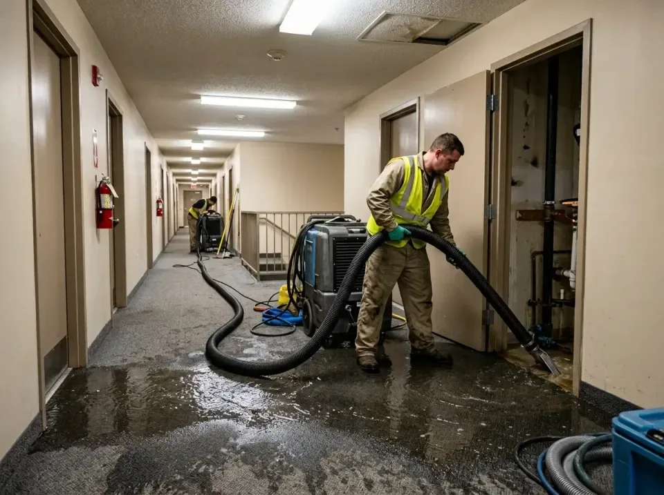 multi-unit-apartment-hallway-f-005 — frequently asked questions, Emergency Burst Pipe Water Extraction & Removal in Green Oa…